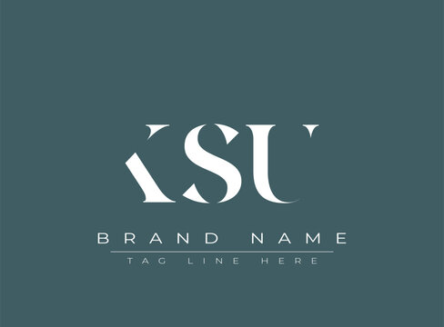 KSU abstract letter logo design. This logo is designed by three abstract letters.