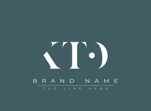 KTO abstract letter logo design. This logo is designed by three abstract letters.