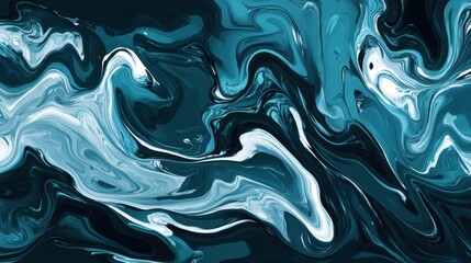 Fototapeta premium Gloomy Seas with Surging Waves and Swirling Winds