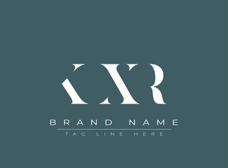 KXR abstract letter logo design. This logo is designed by three abstract letters.