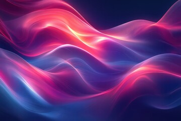 Vibrant waves of color dance harmoniously in a mesmerizing display of light and movement