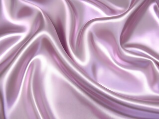 Pink satin fabric, folded and draped, background studio shot