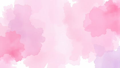 Faded watercolor banner, comic art. White tone