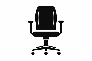 Fototapeta premium office chair line art silhouette vector illustration