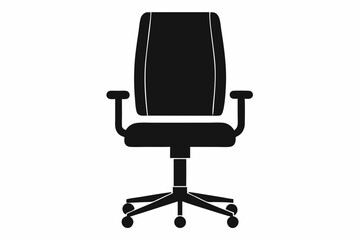 Fototapeta premium office chair line art silhouette vector illustration