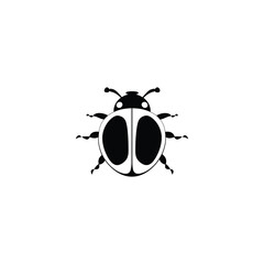 silhouette of a ladybug