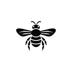 Bee vector silhouette