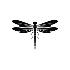 Dragonfly vector silhouette