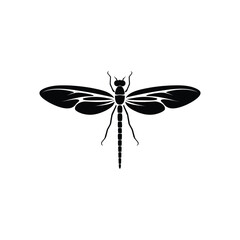 Dragonfly vector silhouette