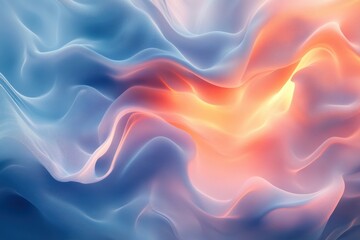 Obraz premium Fluid interplay of colors and emotions swirling together in a dreamy abstract composition