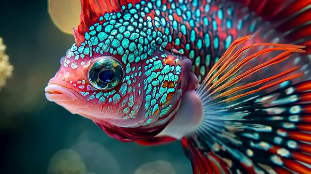 tropical fish in aquarium