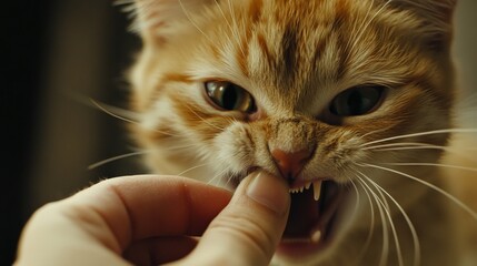 Ginger Kitten's Hungry Face