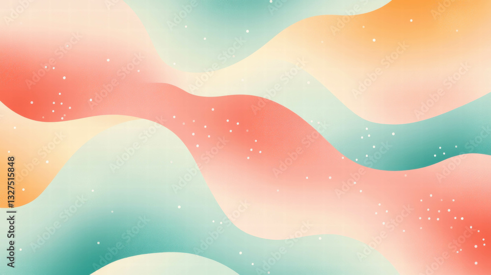 Poster vibrant abstract background with flowing organic shapes and soft color gradients