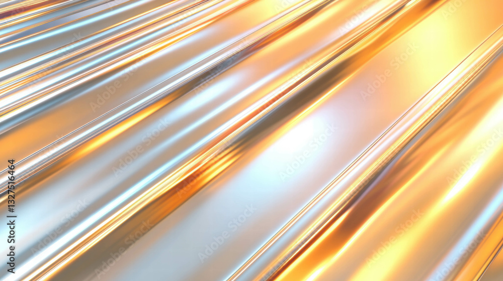 Poster abstract metallic reflections background with high fidelity glossy texture