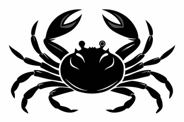 crab line art silhouette vector illustration