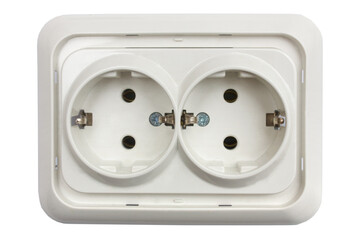 White plastic socket