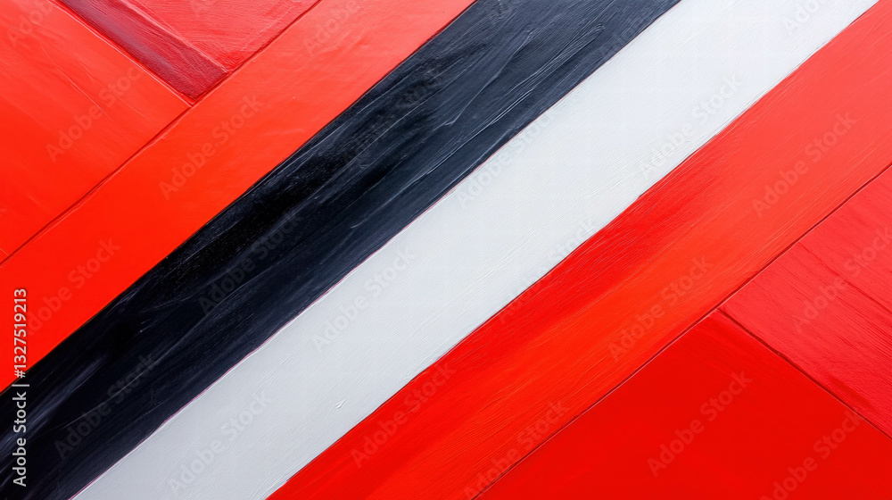 Poster modern abstract background with geometric lines in red and black