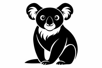 koala line art silhouette vector illustration