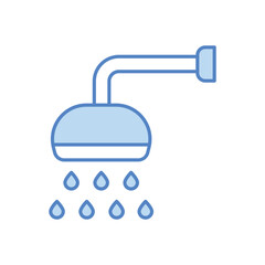 Fototapeta premium Shower vector icon 