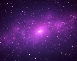 Obraz premium A vibrant purple and pink galaxy filled with sparkling stars