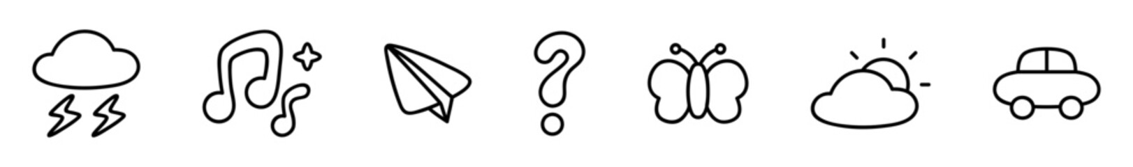 Fototapeta premium Doodle icons.eps