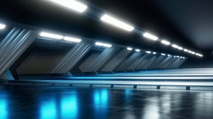 Awe-Inspiring Futuristic Architectural Design of an Interior Tunnel