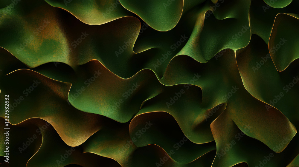 Poster organic abstract background with curved patterns for modern design