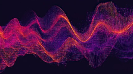 Abstract Data Visualization: Dynamic Waveforms and Network Structures