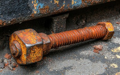 Rusty Bolt: A Study in Corrosion and Decay