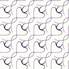 Seamless pattern with a simple abstract drawing. Vector illustration.