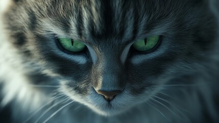 Close-up of a Majestic Cat's Eyes