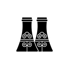 creative details power plant icon vector illustration 