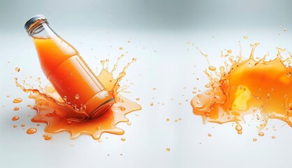 water splash in a glass