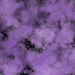 Abstract textured background with watercolor effect and splashed drops on black. Dynamic, deep and rich background. Tracing