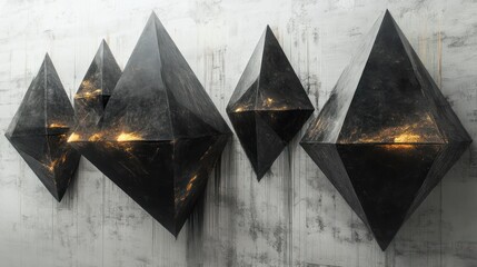 Abstract geometric wall lamps, dark gray, modern, textured, illuminated, interior design, lighting, decor,  industrial, contemporary,  design,  art,  illuminated,  modern,  shapes,  geometric