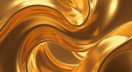 Gold metal is twisted into a beautiful pattern