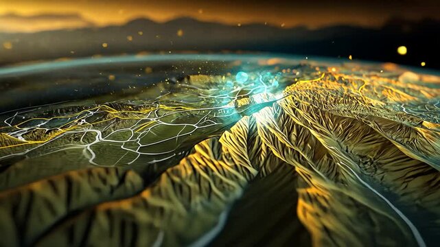 Detailed Cartographic Representation of Earth and Technology Integration