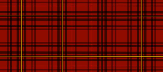 Red and black plaid fabric checkered texture background