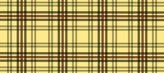 Yellow and black plaid fabric checkered texture background
