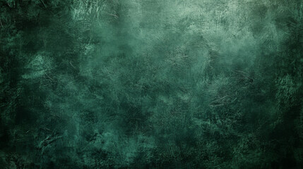 Obraz premium A rich, dark green grunge-textured canvas background, adding depth and a rustic feel to any design project