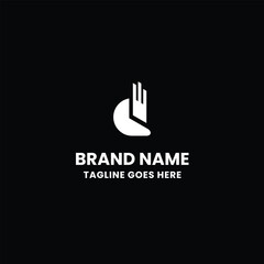 Fototapeta premium D Creative Letter logo 