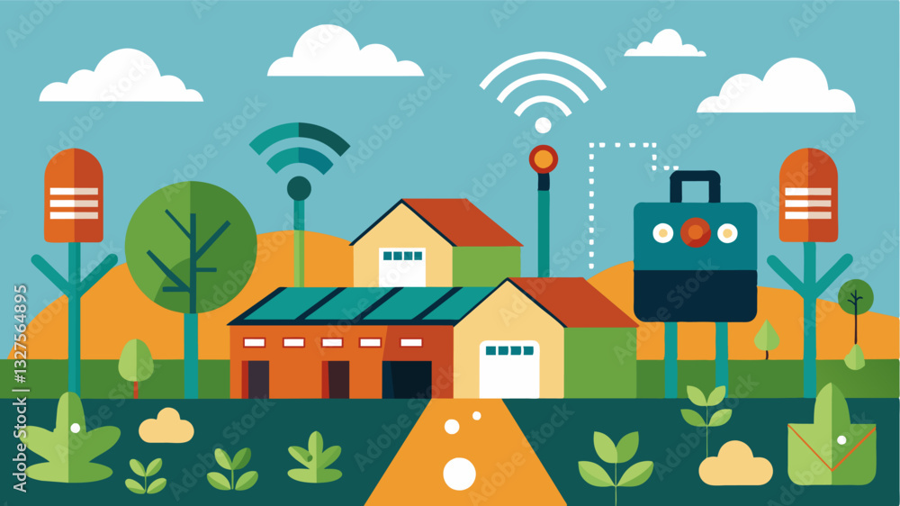 Poster the farm is equipped with stateoftheart sensors to monitor plant health and detect any issues before