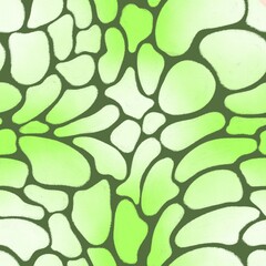 Abstract background with spots, white and green