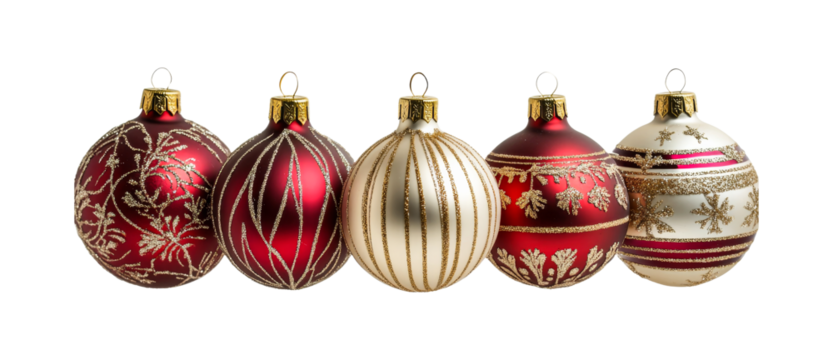 Colorful holiday ornaments for festive decorations