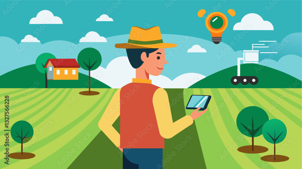 Poster through digital field mapping farmers can identify areas of their fields that may require additional