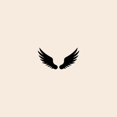 Wing icon flat vector design. 