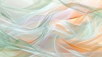 Obraz premium Abstract Flowing Silk Background with Soft Pastel Colors and Elegant Waves