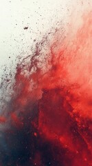 Abstract Explosion of Colors: A Dynamic Display of Red and Gray Hues