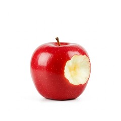 red apple isolated on white