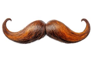 Unique mustache design with a vibrant style